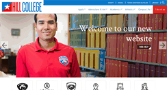 Desktop Screenshot of hillcollege.edu